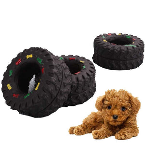 Squeaky Tire Treads Tough Pet Toys